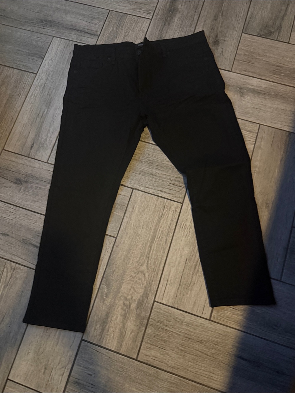 Kenneth Cole Men's Slim Straight Black Jeans